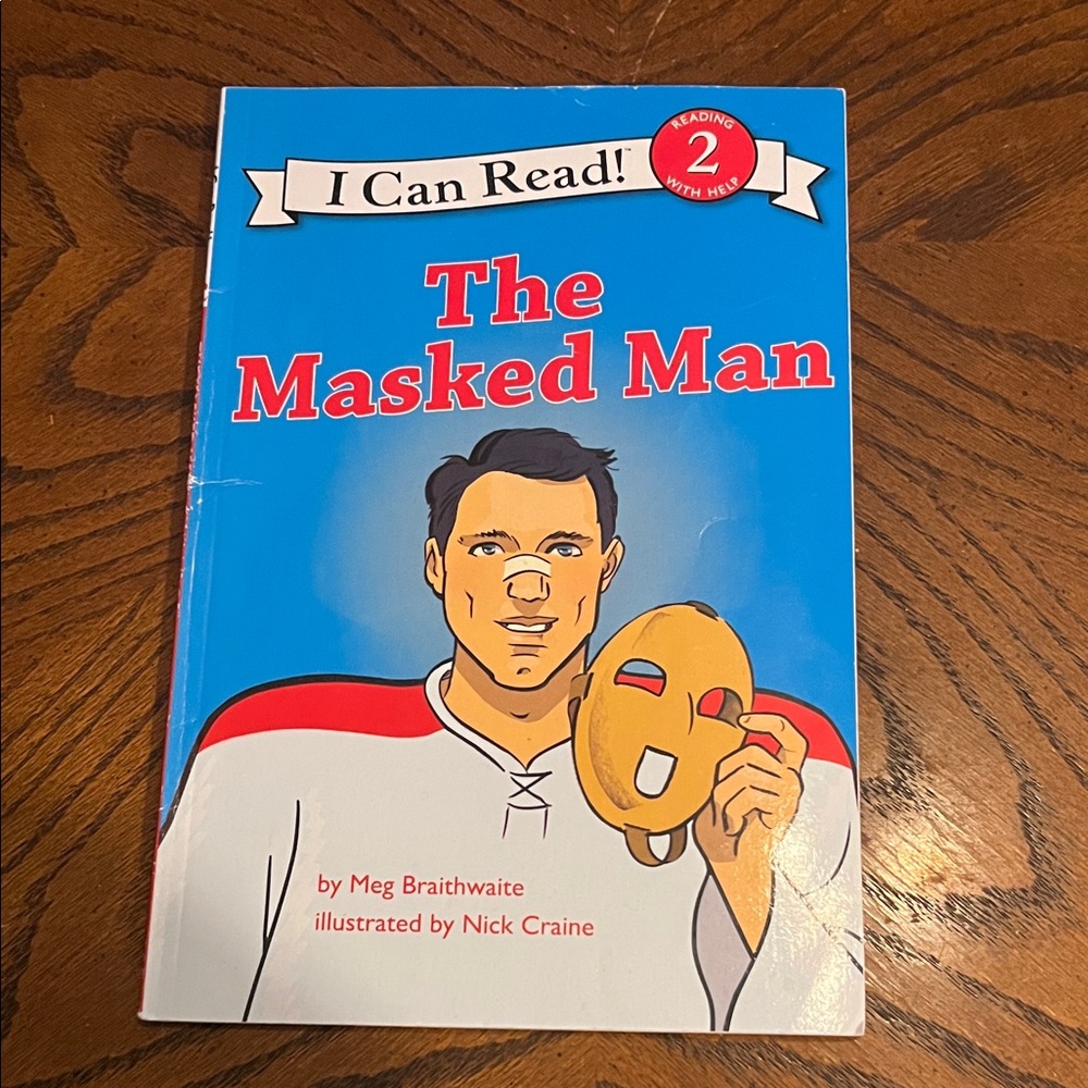Hockey kids book  I Can Read! | The Masked Man | level 2